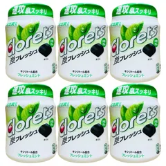 クロレッツ 炭フレッシュ フレッシュミントボトルガム 112g 6個セット 炭のサムネイル