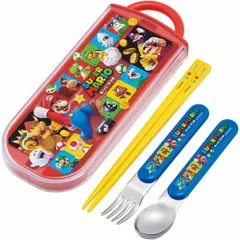  スーパーマリオ トリオセット ズ\お弁当用カトラリー 抗菌 食洗機対応 スライド式 子ども キッズ  男の子 女の子 キャラクター スケーター 