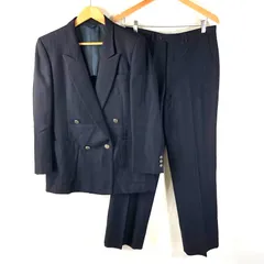 ランバン LANVAN スーツ パンツ 銀ボタン ブランドロゴ入りボタン 紺 Ｈ48-25サイズ 893308