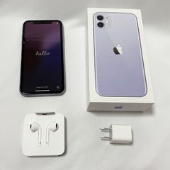 【SIMロックあり】iPhone11 64GB パープル MWLX2J/A バッテリー86%