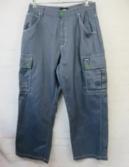 【中古】X-LARGE ｴｸｽﾄﾗﾗｰｼﾞ ﾃﾞﾆﾑﾊﾟﾝﾂ ｶｰｺﾞﾊﾟﾝﾂ 101241031024 ﾌﾞﾙｰ系 34inch 991873650