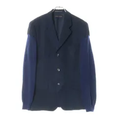 COMME des GARCONS (コムデギャルソン) 93AW 袖 ニット切り替え 3B ジャケット ネイビー GJ-04001S AD1993のサムネイル