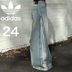 新品24⭐️アディレニウム シーズン3 ジップウォッシュド デニムパンツ ブルー adidas Originals - 新品24⭐️アディレニウム シーズン3 ジップ