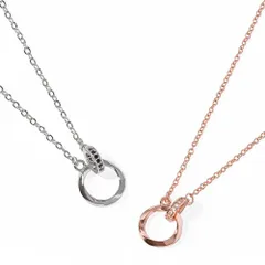 [felicitations] ペアネックレス カップル プレゼント スターリングシルバー ジュエリー ネックレス メンズ レディース 2個セット BR-J066