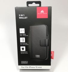 iPhone 13 mini 高機能スマホケース Black Rock 2 in 1 WALLET ドイツブランド◆未使用