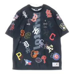 新品 S 黒 FCRB MLB コラボレーション ツアー ベースボールシャツ F.C.Real Bristol＞とアメリカのベースボールリーグ＜MLB™️＞と
