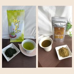 【新茶(梅)】&【粉末ほうじ茶】セット