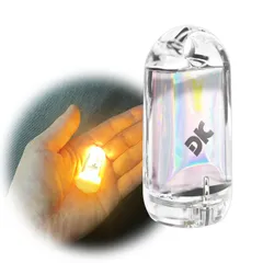DOKEEP 超ミニ LEDライト ランタン　超軽量 11g USB充電式 EDC 高輝度 ミニ 懐中電灯 3モード 250ルーメン ポケットライト 防水 ミニ投光器 点灯3~50時間 (電球色+レッド)