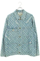 2024年最新】Supreme Louis Vuitton Jacquard Denim Trucker Jacketの