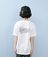 【ムラスポ公式】新品 NEW ERA ニューエラ 半袖 Tシャツ キッズ ジュニア 子供 Youth テック Overlap Logo ホワイト 14414381