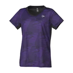 DUNLOP ダンロップ ゲームシャツ DAP-1522W テニス ウェア(レディース) (DAP1522W)、(BK)ブラツク