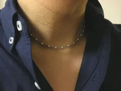 60cm ラブラドライト & Silver925 ネックレス チェーン 透明度の高いSグレイド3mm玉ストーン【60cm】ネックレス チェーン  ジュエリー シルバー925 天然石 パワーストーン ラブラドライト 緑 メンズ レディース アクセサリー