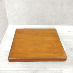 ヴィンテージ 木製 平箱（蓋付き）／コレクション箱 鍔・根付・小物収納に（木釘使用）A385