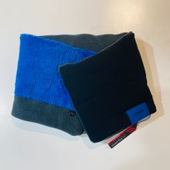 【tet./テト】neck warmer blue & black【新品】ネックウォーマー ブルー&ブラック