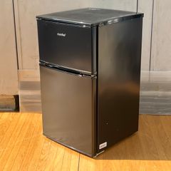 送料無料 コンフィー ノンフロン冷凍冷蔵庫 【中古】動作保証 comfee RCT90BL 2025年製 90L 2ドア 右開き ブラック 078050　B/22668