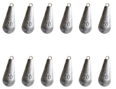 [ELPIS] ナス型オモリ 約1.0kg なすおもり ナス型シンカー なすシンカー OMOLI (12個, 20号) エルピス