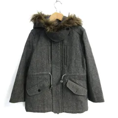 コムサイズム モッズコート アウター ジャンパー ファー ファイブフォックス キッズ 男の子用 120Aサイズ グレー COMME CA ISM 【中古】