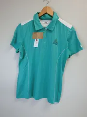 【美品】UNDER ARMOUR(アンダーアーマー) ポロシャツ 緑×白 レディース LG ゴルフウェア