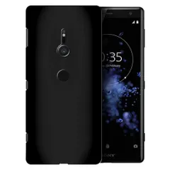 Xperia XZ2 ケース SO-03K SOV37 702SO エクスペリアxz2  耐衝撃 シンプル さらさら ハード ケース 【Color】 ブラック