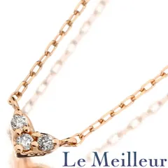 ピンクゴールド K10PG ハートデザイン プチネックレス 中古 プレラブド 返品OK