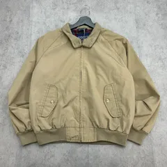 90s　LANDS' END　ランズエンド　スイングトップ　スウィングトップ　ブルゾン　フルジップジャケット　香港製　古着　ベージュ　レディースL