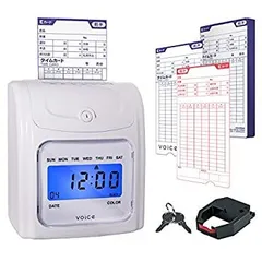 タイムレコーダー VT-1000 Amazon.co.jp: VOICE(ヴォイス) タイムレコーダー【コスト重視の