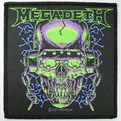 オフィシャル バンドワッペン メガデス MEGADETH Vic Rattlehead ブラック 黒