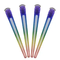 ダッカール　美容師　ピン　クリップ　髪　ヘア　ブロッキング　12cm　ワニ　クロコ　レインボー　ヘアセット　　ヘアメイク　ヘアクリップ　4本セット【送料無料】