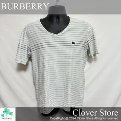 バルチ様専用！ 【ABランク】 BURBERRY LONDON バーバリー ロンドン カットソー Lサイズ ホワイト ストライプ