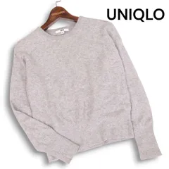 UNIQLO ユニクロ 秋冬 高級 カシミヤ100％★ ニット セーター Sz.M　レディース グレー