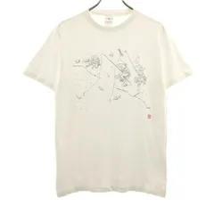 新品 泥棒日記 プリント 半袖 Tシャツ L DOROBOU NIKKI 休日の釣りの巻 ドロボウニッキ 白地 メンズ メール便可 【200228】