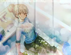 【中古】タペストリー [単品] 椎名真昼 B2タペストリー 「ライトノベル お隣の天使様にいつの間にか駄目人間にされていた件 第5.5巻 メロンブックス限定版」 同梱特典