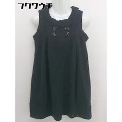 ◇ LAISSE PASSE レッセパッセ ノースリーブ ミニ ワンピース サイズ36 ブラック レディース  【1109270006619】