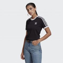 (アディダスオリジナルス) adidas Originals アディカラー スリーストライプ半袖Ｔシャツ Ｔシャツ レディース GN2900 WOMEN ADICOLOR CLASSICS THREE STRIPES T-SHIRT BLACK