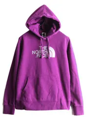 【お得なクーポン配布中!】 ノースフェイス プリント スウェット フード パーカー レディース M アウトドア The North Face トレーナー プルオーバー 裏起毛 パープルのサムネイル
