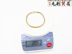 K18 キヘイ 喜平 ブレスレット 6面ダブル 20.5g 6メンダブル 18金 イエローゴールド 750 YG 【中古】 ジュエリー