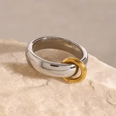 stainless ring allergyfree silver ステンレス リング シルバー ek-0002