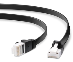 エレコム LANケーブル CAT6A 爪折れ防止 フラット 5.0m ブラック LD-GFAT/BK50