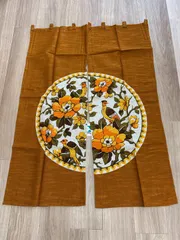 【在庫処分品】ルナール のれん　85X120㎝　  昭和レトロ　当時物　麻25% レーヨン75%　日本製 アスワン
