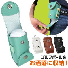 ゴルフボールケース ゴルフポーチ ボールホルダー ティーホルダー 両開き ベルト装着 コンパクト 収納 ゴルフ用品 両開き