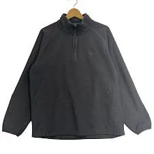 THE NORTH FACE/ザノースフェイス ハーフジップフリース プルオーバー ライトアウター ワンポイント刺繡 JORDAN製 メンズ L/G グレー