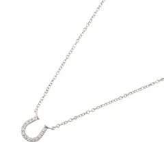 ティファニー TIFFANY＆CO ネックレス ホースシューネックレス ダイヤ 首回40.5㎝ K18WG（ホワイトゴールド） ダイヤモンド ホースシューネックレス ダイヤ レディースのサムネイル