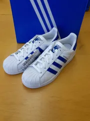 2025年最新】adidas SUPERSTAR 青 白 の人気アイテム - メルカリ