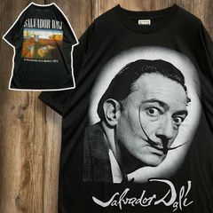 BJKW アート Tシャツ ビンテージ 古着 黒 サルバドールダリ SALVADOR DALI アーティスト 芸術家 XLサイズ 2503  2980 p10