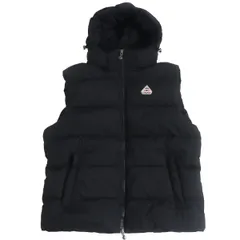 極美品□PYRENEX/ピレネックス HMS017 ロゴワッペン SPOUTNIC MINI RIPSTOP VEST フーデッド WZIP ダウンベスト/ジレ ブラック XL メンズのサムネイル