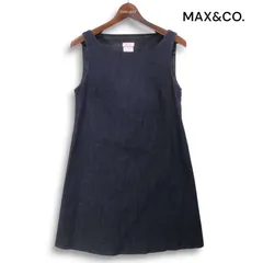 MAX&CO. マックスアンドコー 通年 バックリボン♪ ノースリーブ デニム チュニック ワンピース Sz.38 レディースのサムネイル