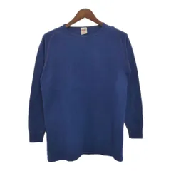 80年代 USA製 DAMART アンダーシャツ スウェット 無地 ネイビー(メンズ L)中古 古着 T6417