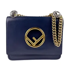 【フェンディ】希少 FENDI キャナイ スモール ショルダーバッグ ブルー フェンディ】希少 FENDI キャナイ スモール ショルダーバッグ ブルー