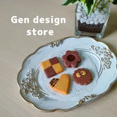 no.2 樹脂粘土　かわいいチョコレートのクッキー　４個セット　フェイククッキー　フェイクスイーツ　食品サンプル　☆インテリアやおままごとに☆