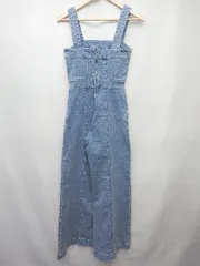 ◇ Θ H&M エイチアンドエム デニム サロペット サイズUS S BR P JP S ライトブルー系 レディース P  【1409250044434】